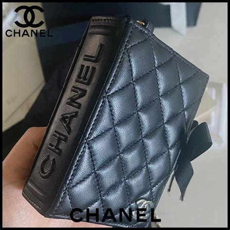 chanel card holder with back pocket|chanel card holder men's.